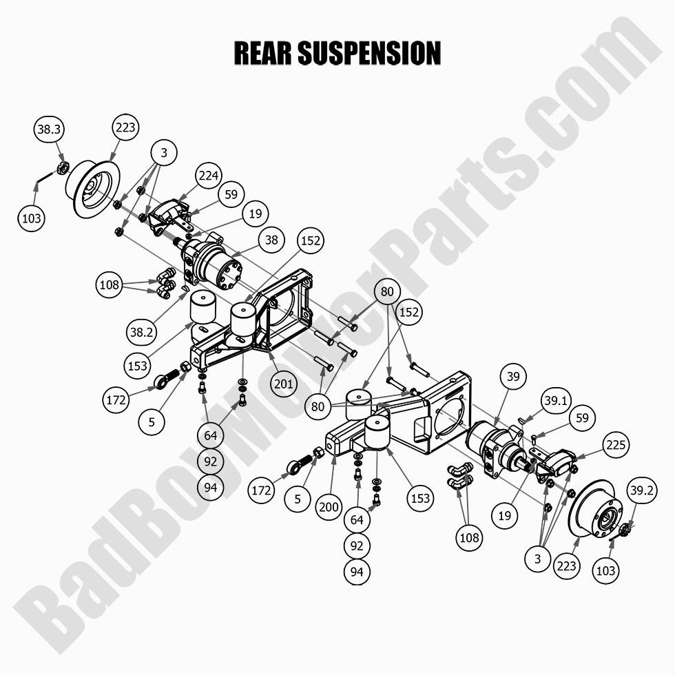 2021 Renegade - Gas - Rear Suspension
